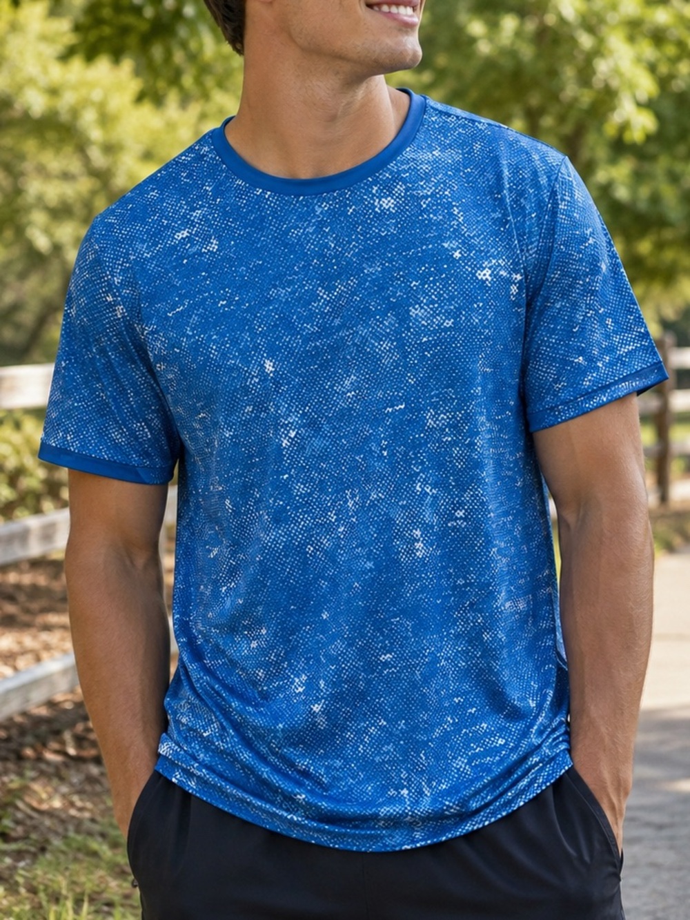 Tek Gear Dry Tek Blue Athletic Performance T-Shirt Men’s XXL